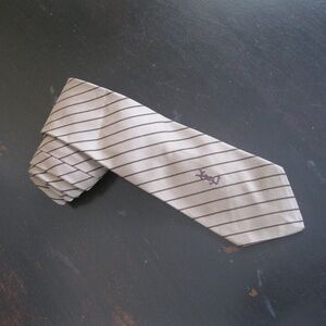 Vintage Yves Saint Laurent tie, lt. brown, OS